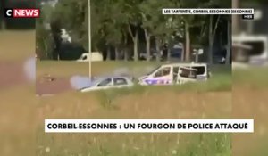 Corbeil-Essonnes : un fourgon de police attaqué