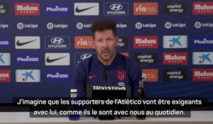 4e j. - Simeone - " Les supporters vont être exigeants avec Griezmann"