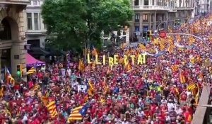 Manifestations à Barcelone : les indépendantistes catalans se mobilisent