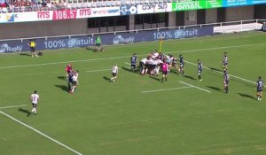 TOP 14 - Essai de Vano KARKADZE (CAB) - Montpellier Hérault Rugby - CA Brive - J02 - Saison 2021/2022