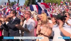 Présidentielle 2022 : Marine Le Pen annonce sa candidature lors d'un rassemblement à Fréjus dans le Var