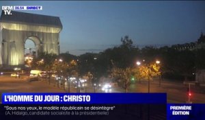 Dernier souhait de l'artiste Christo, l'Arc de Triomphe est à son tour empaqueté