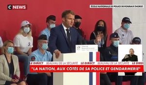 Beauvau de la sécurité: Emmanuel Macron veut "doubler sous 10 ans la présence des policiers et gendarmes sur la voie publique"