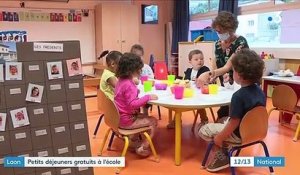 Aisne : à Laon, le petit-déjeuner est offert aux élèves de maternelle