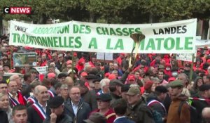 Manifestation des chasseurs à Mont-de-Marsan