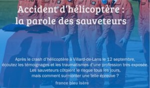 GRAND FORMAT - Retour sur le crash de Villard-de-Lans