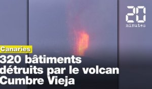 Canaries : 320 bâtiments détruits par le volcan Cumbre Vieja en éruption