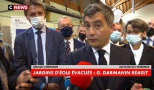 Gérald Darmanin sur l'évacuation des toxicomanes : «J'ai répondu à la demande de la mairie de Paris (...) C'est à la ville de Paris désormais de trouver des lieux pour accueillir ces personnes»
