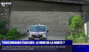 Crack à Paris: un mur construit pour essayer d'empêcher les toxicomanes d'aller à Pantin