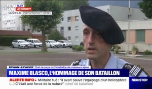 Erwan Le Calvez, chef du bataillon de Maxime Blasco: "Un hommage national aux Invalides" sera organisé