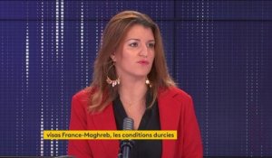 Réduction des visas délivrés pour la Tunisie, l'Algérie et le Maroc : "Ce n'est pas du chantage : c'est un rapport diplomatique où nous avançons avec nos armes", indique Marlène Schiappa