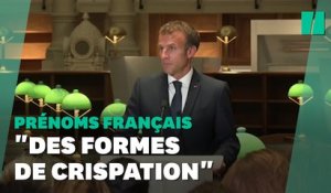 Emmanuel Macron critique Éric Zemmour sans le nommer sur les "prénoms français"