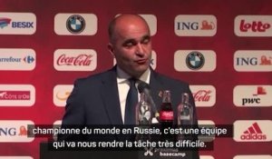 Belgique - Martinez : "Ce n'est pas une revanche" face à la France