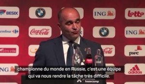 Belgique - Martinez : "Ce n'est pas une revanche" face à la France