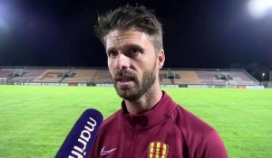 Grégory Poirier après la qualification du FC Martigues contre Grasse en Coupe de France