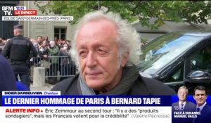 Didier Barbelivien sur l'hommage à Bernard Tapie à Paris: c'était une cérémonie "très belle et très émouvante"