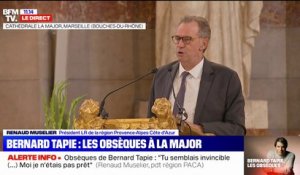 Renaud Muselier (LR) rend hommage à Bernard Tapie:  "Aujourd'hui, tu entres dans le Panthéon du coeur des Marseillais"