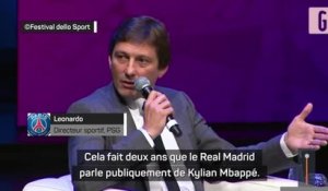 PSG - Leonardo : "Le Real Madrid doit être sanctionné pour Mbappé"
