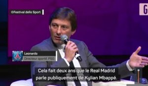 PSG - Leonardo : "Le Real Madrid doit être sanctionné pour Mbappé"