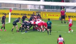 TOP 14 - Essai de Clément RENAUD (BO) - Biarritz Olympique - LOU Rugby - J06 - Saison 2021/2022