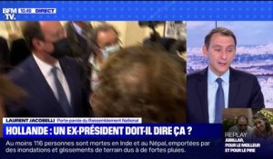 Laurent Jacobelli, porte-parole du Rassemblement National : "François Hollande a été un des fossoyeurs de la France lui aussi"f