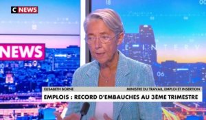 Élisabeth Borne, ministre du Travail : «le record d'embauches au troisième trimestre, c'est le résultat de la politique du «quoi qu'il en coûte»