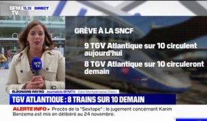 Grève SNCF: moins de trains annulés que prévu ce week-end, 8 TGV Atlantique sur 10 circuleront normalement
