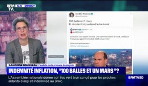Indemnité inflation: Sandrine Rousseau déplore "qu'il ne se soit rien passé depuis les gilets jaunes sur la préparation de la hausse du prix de l'essence"