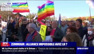 Biarritz: une manifestation en cours contre la venue d'Éric Zemmour