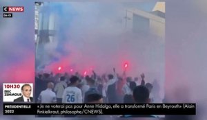 Les images du match entre l’OM et le PSG, marqué par de nouveaux incidents hier soir : Des centaines de personnes ont essayé d'entrer de force dans le stade