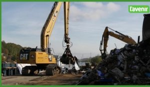 Hermalle-sous-Huy : évacuation des 35000 tonnes de déchets des inondations