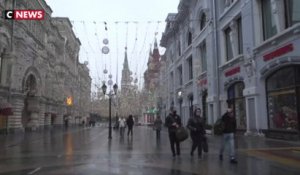 Moscou : fermeture des commerces non-essentiels, les rues désertées
