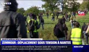 Nantes: des manifestants opposés à la venue d'Éric Zemmour bloquent l'accès au Zénith