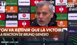 La réaction de Bruno Génésio après la victoire de Rennes