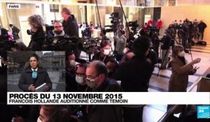 Attentats du 13 novembre - François Hollande témoigne au Palais de Justice: "Je le dois à toutes les victimes, aux proches des disparus qui veulent comprendre"