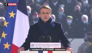 Emmanuel Macron : «Serions nous là sans Hubert Germain?»