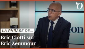 Ciotti: «Zemmour s’inscrit dans le cadre de la République»