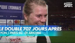La réaction d'Ada Hegerberg après la victoire 6-1 Lyon / PSG - D1Arkema