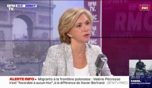 Migrants à la frontière polonaise: Valérie Pécresse n'est "favorable à aucun mur"