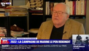 Pour Jean-Marie Le Pen, "Marine Le Pen a bien encaissé la présence" d'Éric Zemmour dans la campagne présidentielle