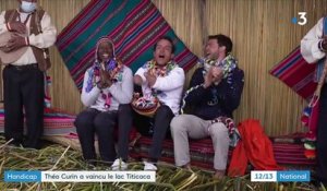 Handisport : Théo Curin réussit sa traversée du lac Titicaca