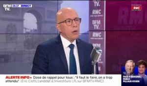 "Tester c'est aussi prévenir": Eric Ciotti est favorable au rétablissement de la gratuité des tests PCR