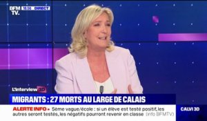 Marine Le Pen: "Si un clandestin n'a plus aucun intérêt à venir en France, alors il ne viendra plus en France"