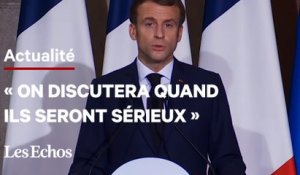 « Nous ne sommes pas des lanceurs d’alerte ! » : Emmanuel Macron tâcle Boris Johnson