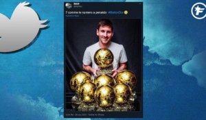 Twitter déchaîné après le nouveau Ballon d'Or de Lionel Messi