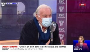 Jean-François Delfraissy sur la 5ème vague: "Sur l'hospitalisation, on n'est pas au pic avec 1800 lits occupés en soins intensifs"