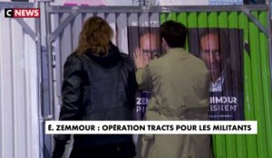 Eric Zemmour : opération tracts pour les militants