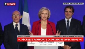 Les Républicains - Valérie Pécresse arrive en tête avec 60,9% - Valérie Pécresse : "La droite Républicaine est de retour ! Nous allons rendre au pays sa dignité et sa fierté"