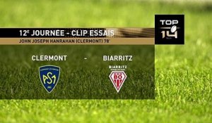 TOP 14 - Essai de JJ HANRAHAN (ASM) - ASM Clermont - Biarritz Olympique - J12 - Saison 2021/2022