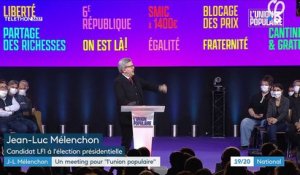 Présidentielle 2022 : Mélenchon appelle "au combat" face à la droite et l'extrême droite lors de son premier meeting de campagne